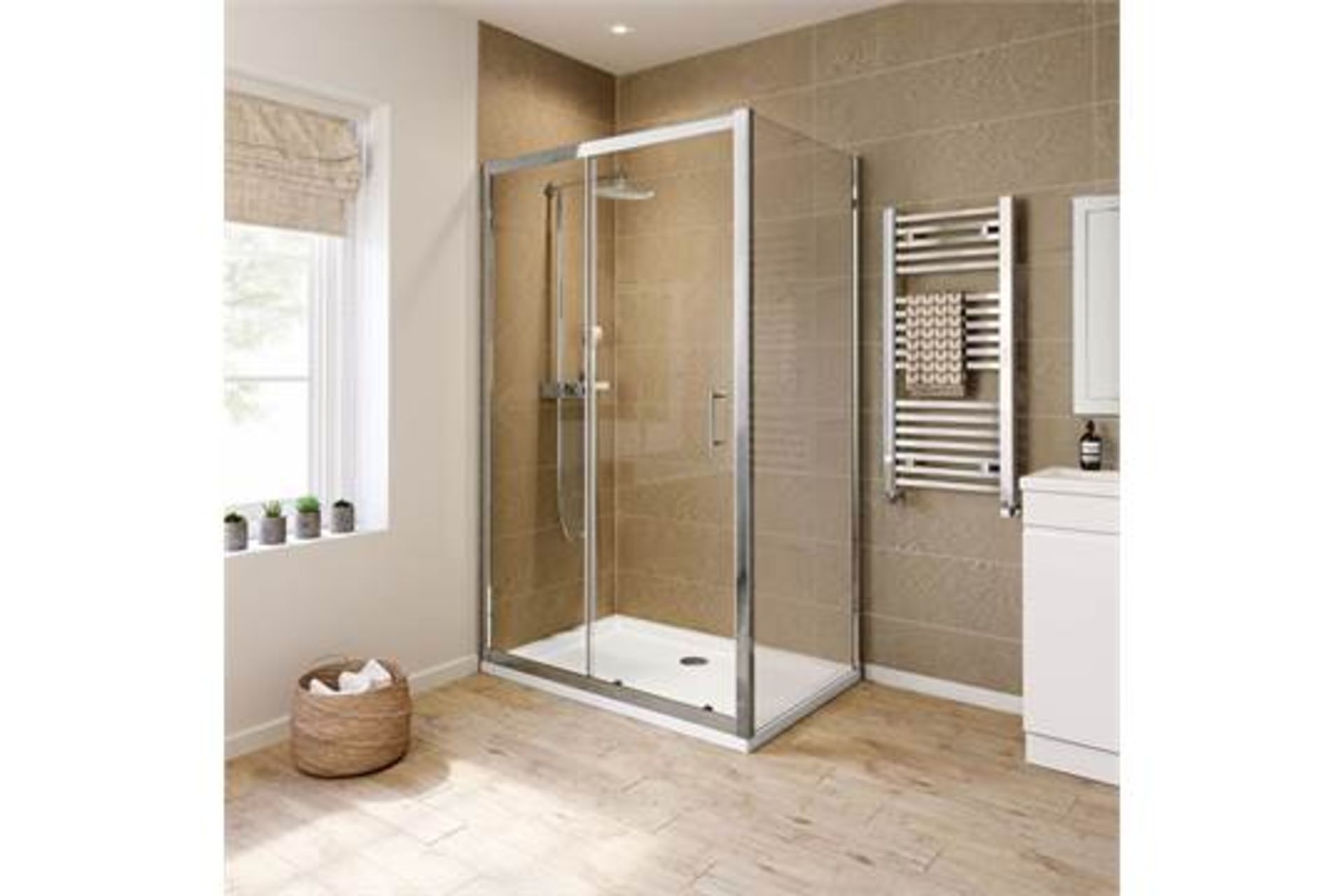 New (H113) 1000x800mm - 8mm - Sliding Door Shower Enclosure. RRP £899.99.6mm Safety Glass Full...