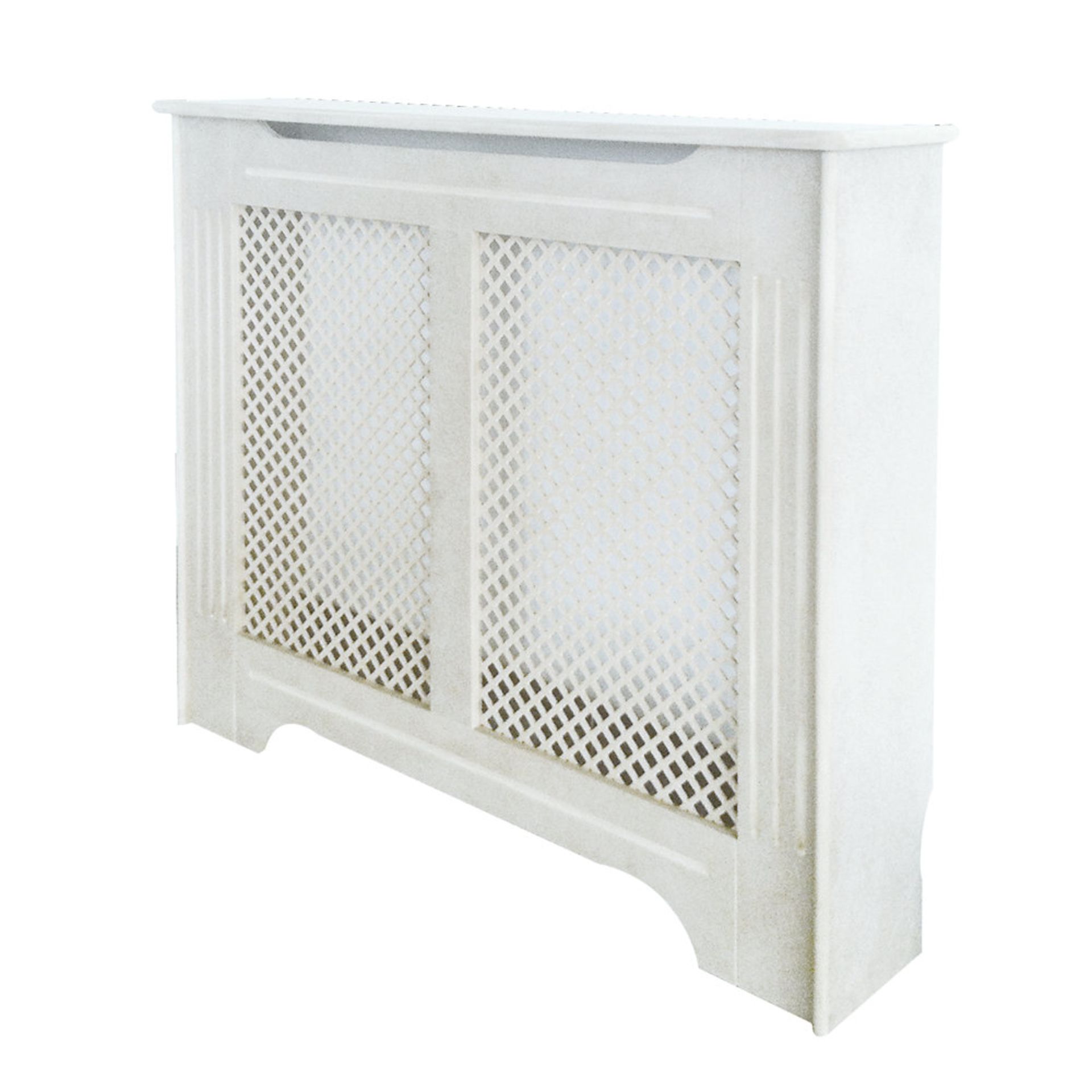 New (H79) Torian Radiator Cover White 1220 x 210 x 918mm. White Finish. Provides A Practical So...