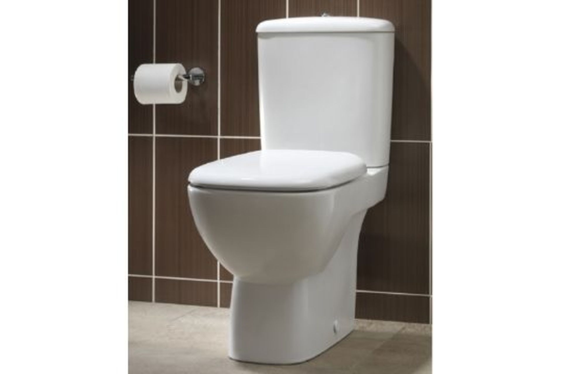 New Twyford Moda Close Coupled WC RRP £636.99.The Moda Close Coupled Toilet Is A Stylish And E... - Bild 2 aus 2