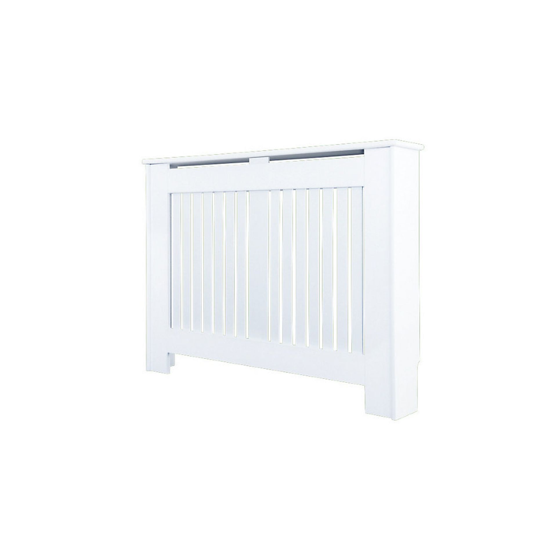 NEW (C124) CONTEMPORARY KENSINGTON RADIATOR COVER MEDIUM WHITE 1195 X 200 X 900MM. Ideal for co... - Image 2 of 2