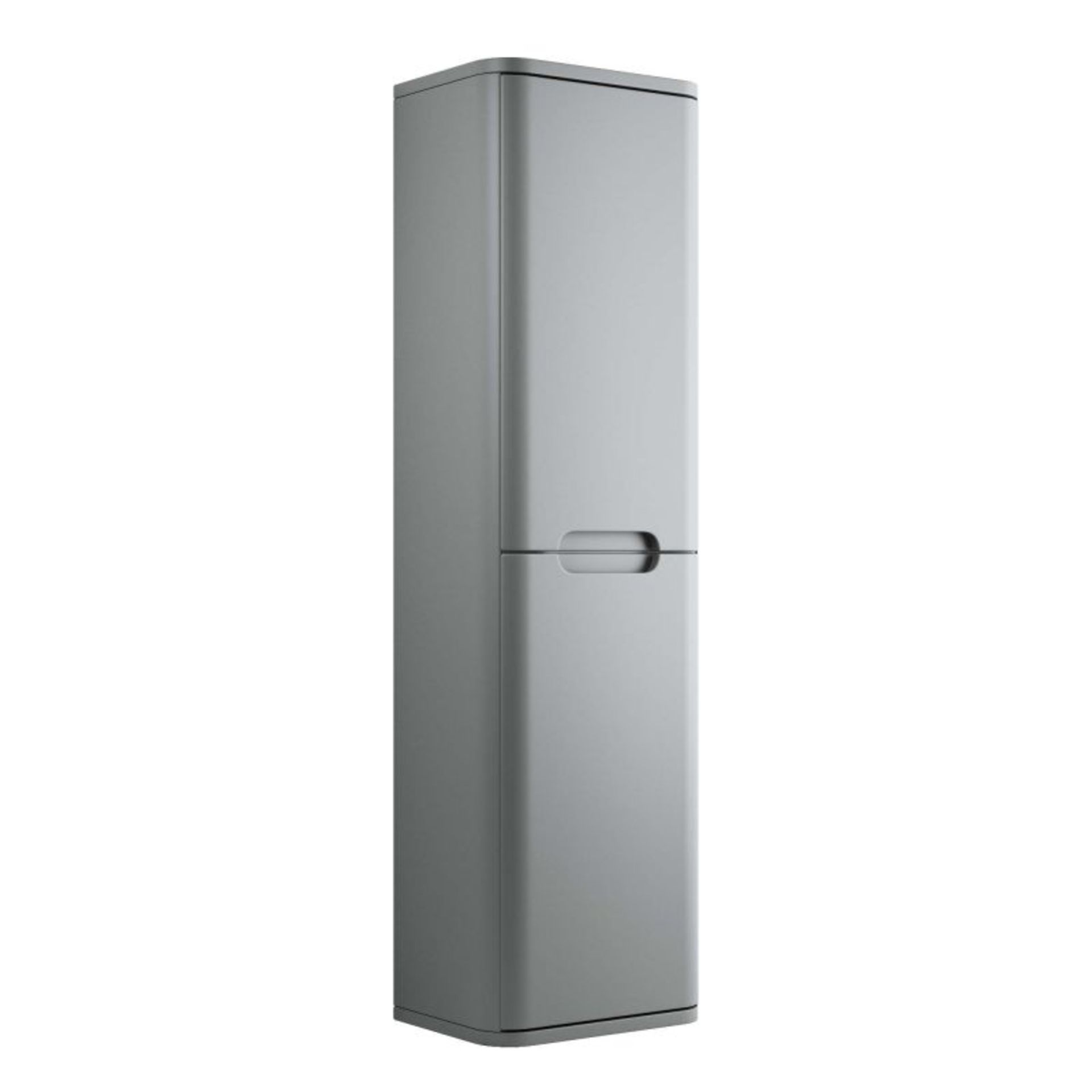 New (J20) Lambra 350mm 2 Door Wall Hung Tall Unit - Matt Grey. Rrp £224.00. - Image 2 of 2