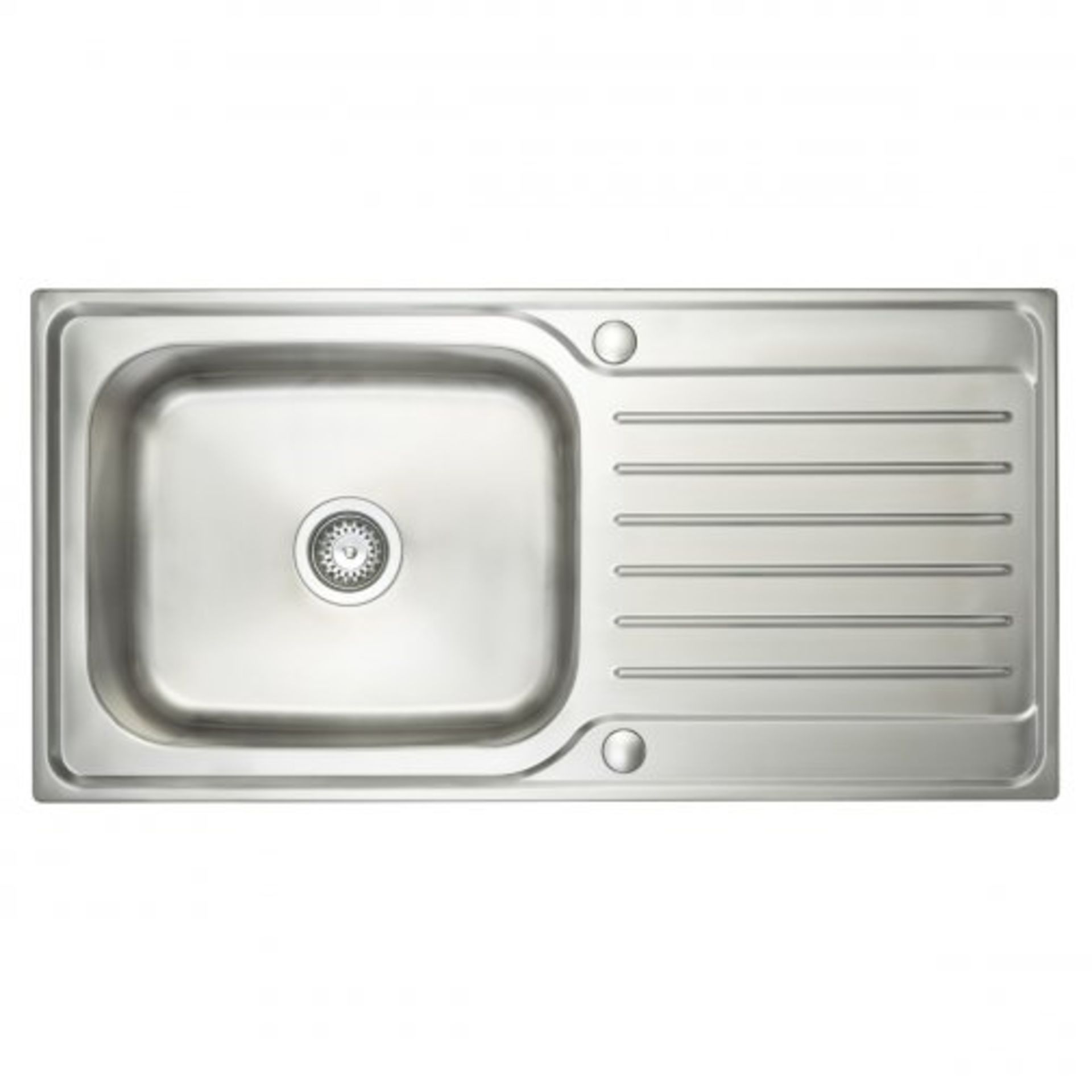 New (J35) Signature Prima Deep 1.0 Bowl Kitchen Sink With Waste Kit 1000mm L x 500mm W - Stainl...