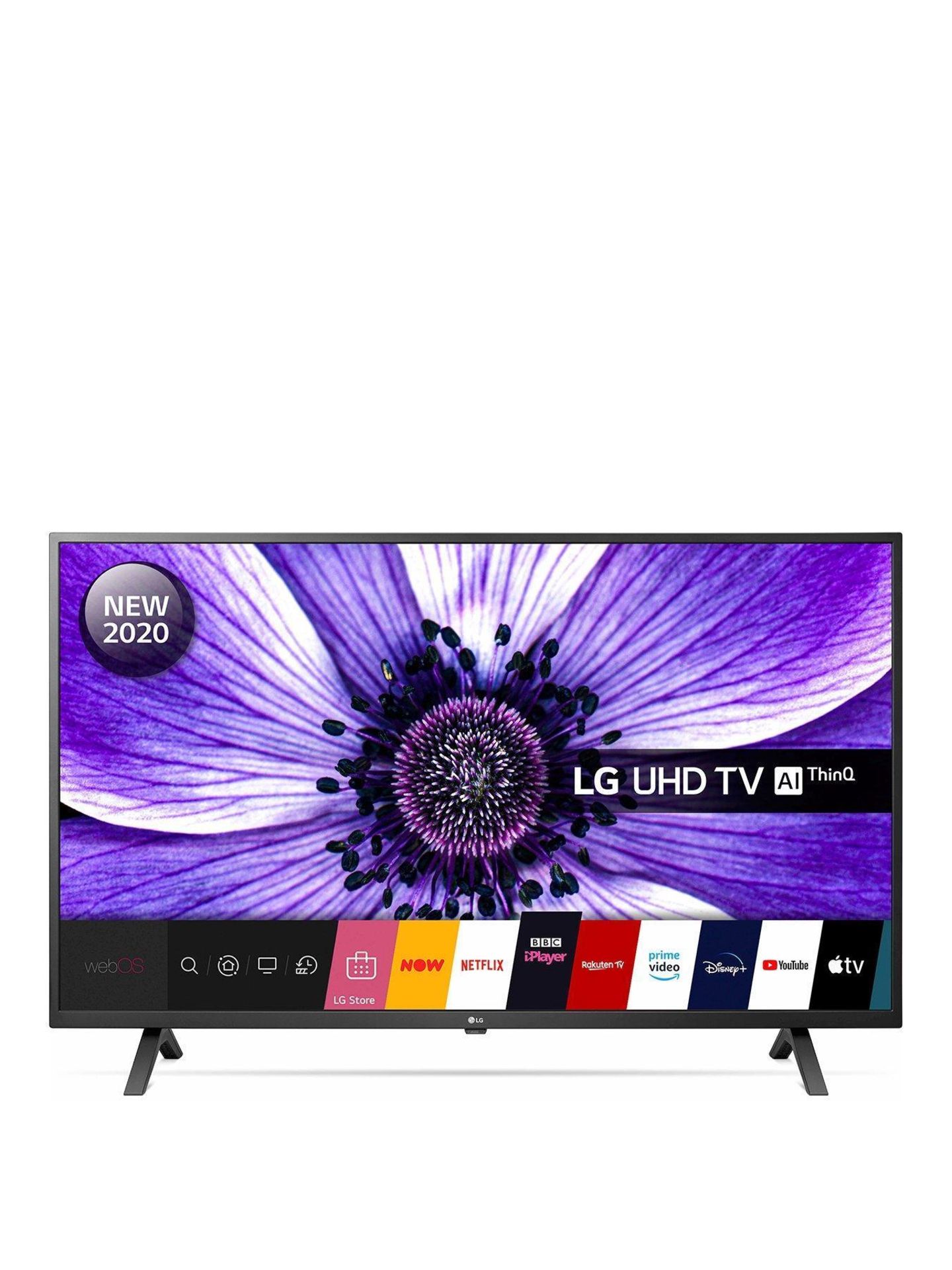 Lg 65un70006la 65 inch 4k ultra hd, hdr, smart tv [black] 92x146x32cm rrp: £1020.0 - Image 2 of 2