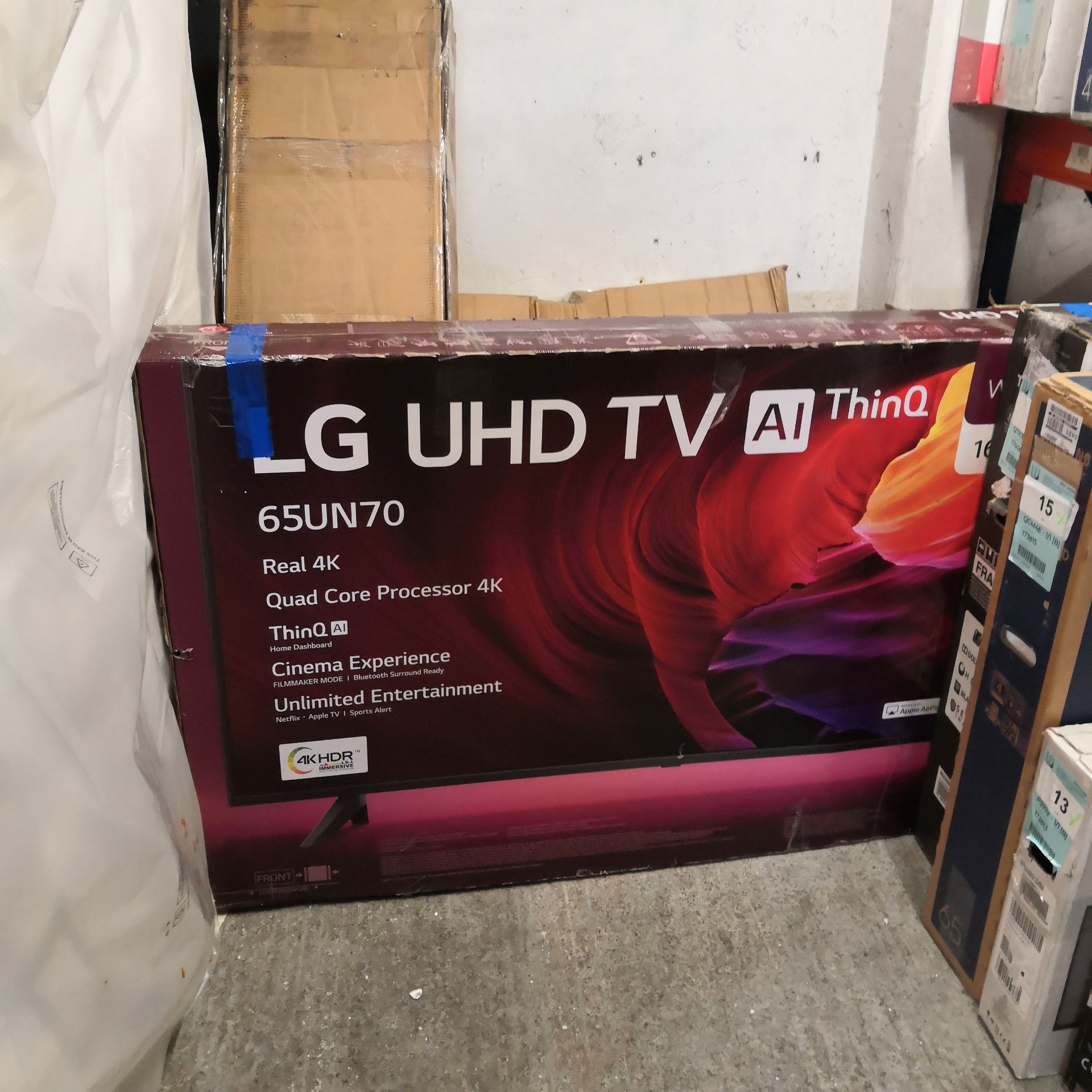 Lg 65un70006la 65 inch 4k ultra hd, hdr, smart tv [black] 92x146x32cm rrp: £1020.0