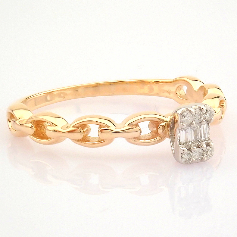14K Rose/Pink Gold Diamond Ring - Image 7 of 9