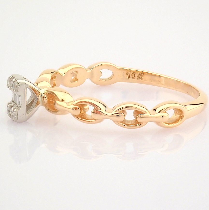 14K Rose/Pink Gold Diamond Ring - Image 9 of 9