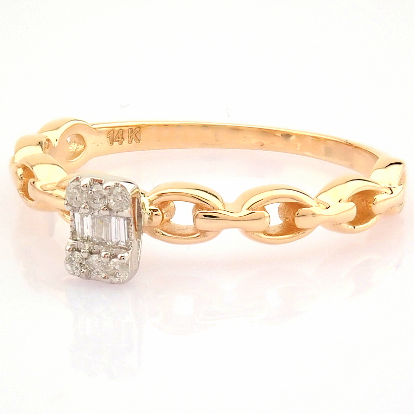 14K Rose/Pink Gold Diamond Ring - Image 8 of 9