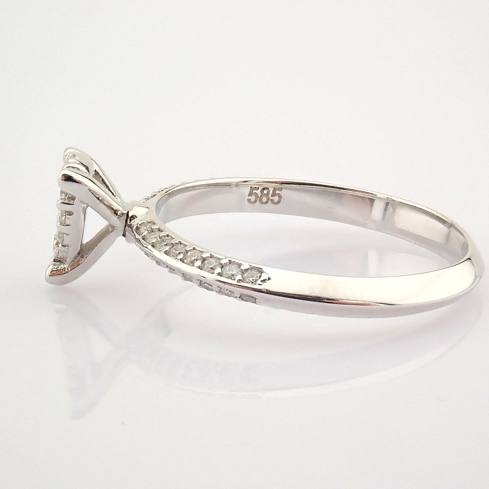 14K White Gold Diamond Ring - Image 5 of 7