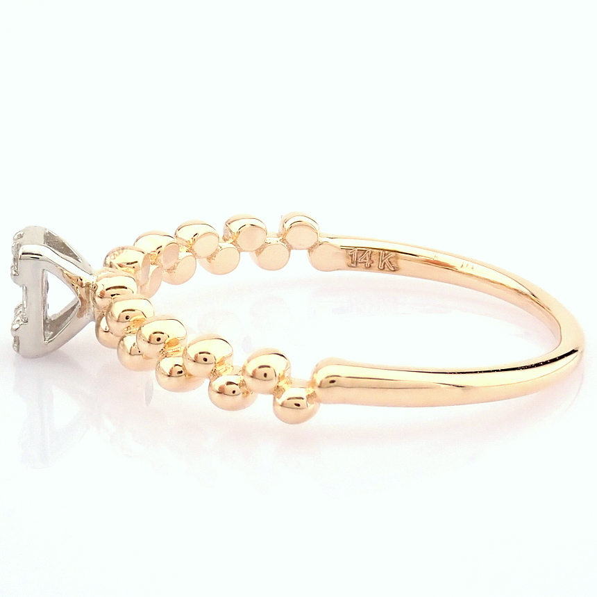 14K Rose/Pink Gold Diamond Ring - Image 5 of 9