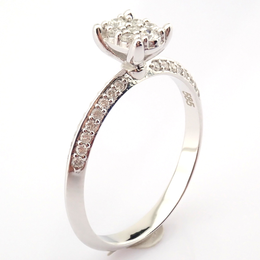 14K White Gold Diamond Ring - Image 2 of 7