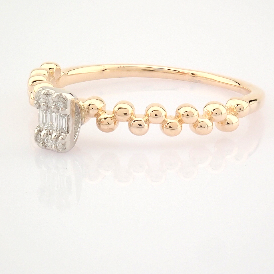 14K Rose/Pink Gold Diamond Ring - Image 7 of 9