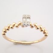 14K Rose/Pink Gold Diamond Ring