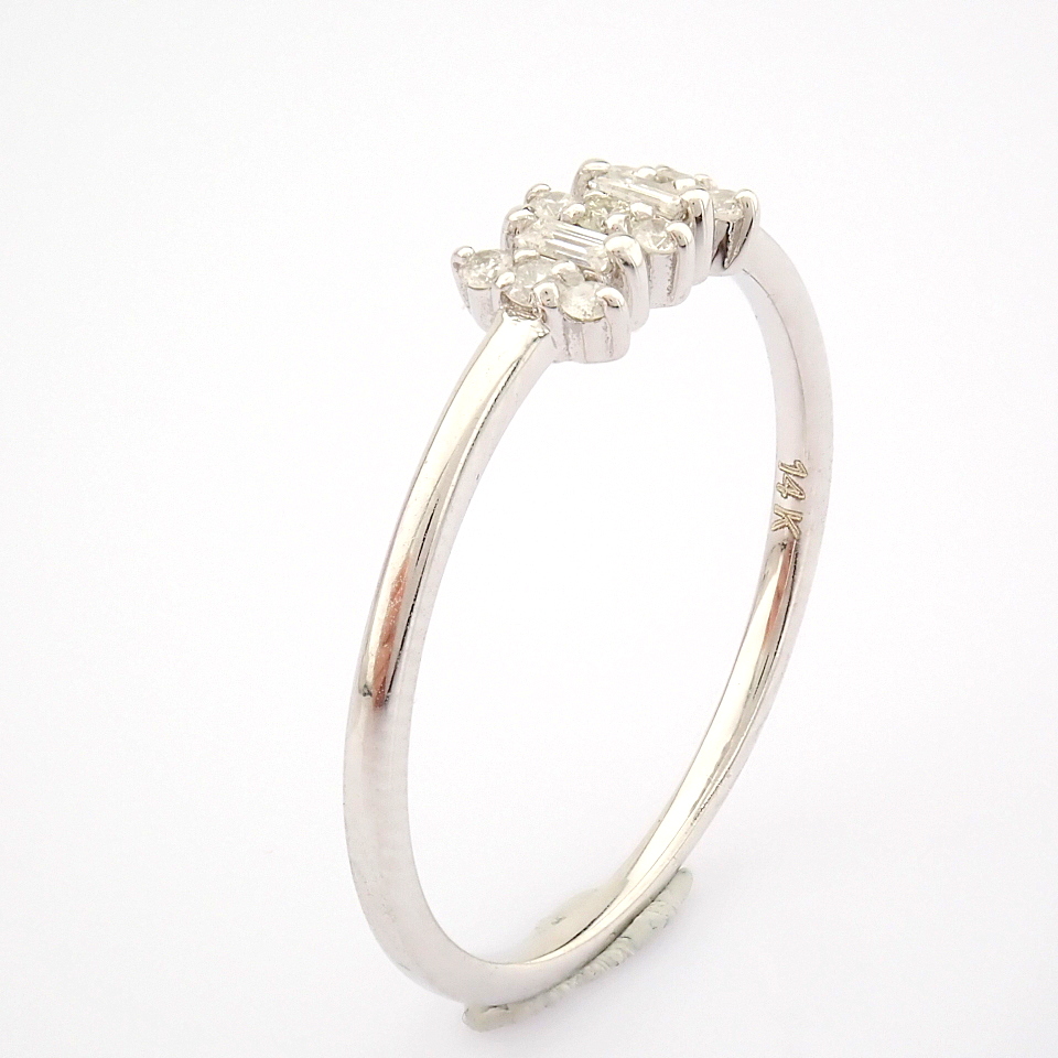 14K White Gold Diamond Ring - Image 3 of 9