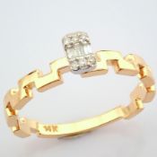 14K Rose/Pink Gold Diamond Ring