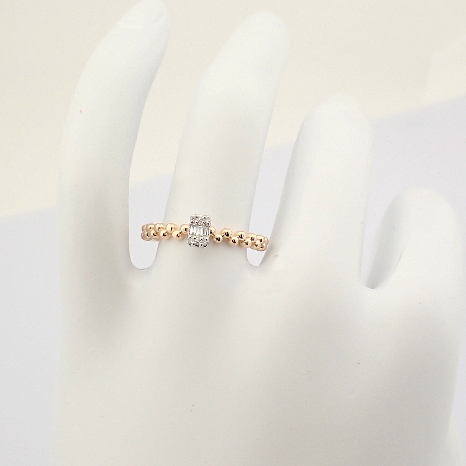 14K Rose/Pink Gold Diamond Ring - Image 4 of 9