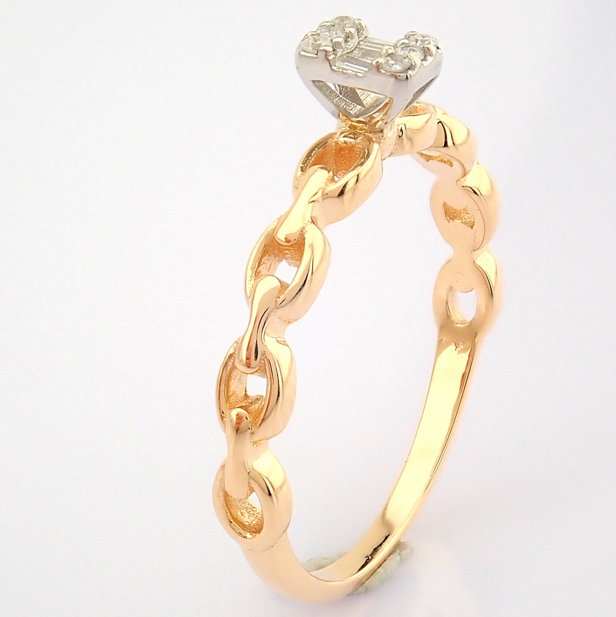 14K Rose/Pink Gold Diamond Ring - Image 3 of 9