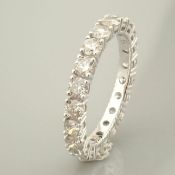 14K White Gold - 2,37 Ct. Eternity Diamond Ring