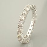 14K White Gold - 2,37 Ct. Eternity Diamond Ring