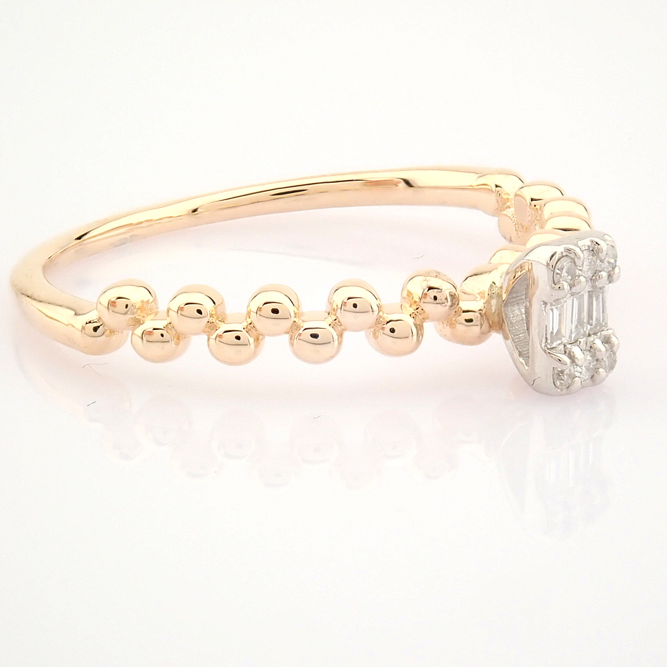 14K Rose/Pink Gold Diamond Ring - Image 8 of 9