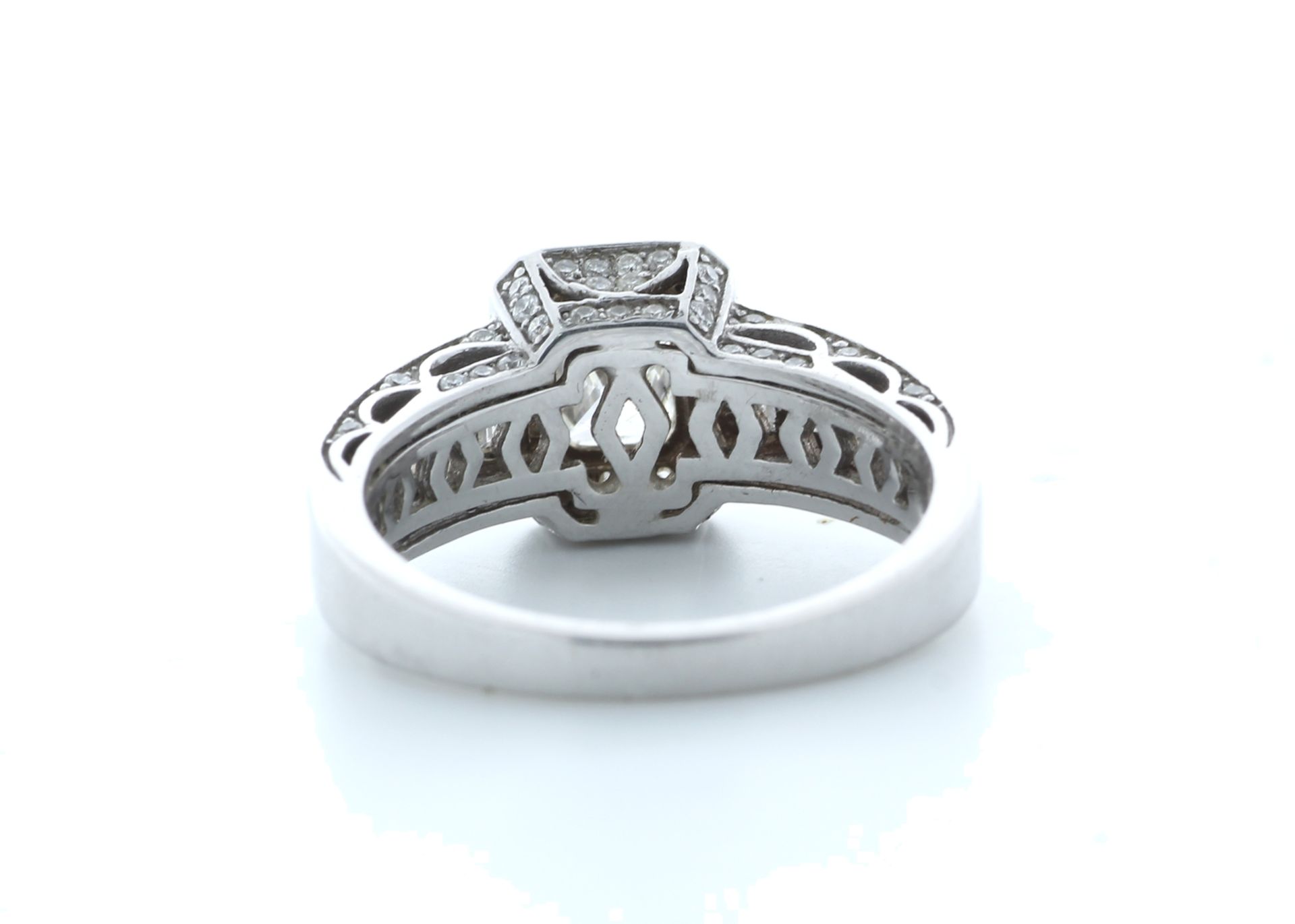 18ct White Gold Flawless Radiant Diamond With Halo Setting Ring 2.17 (0.95) Carats - Image 3 of 5