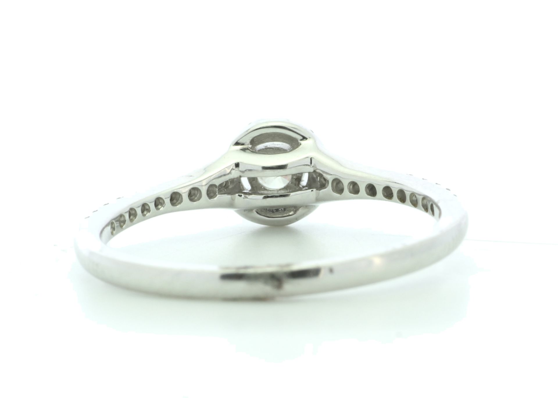 18ct White Gold Halo Set Diamond Ring 0.30 Carats - Image 3 of 5