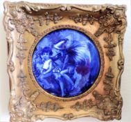 Vintage Doulton Burslam Porcelain Framed Fairy Plaque