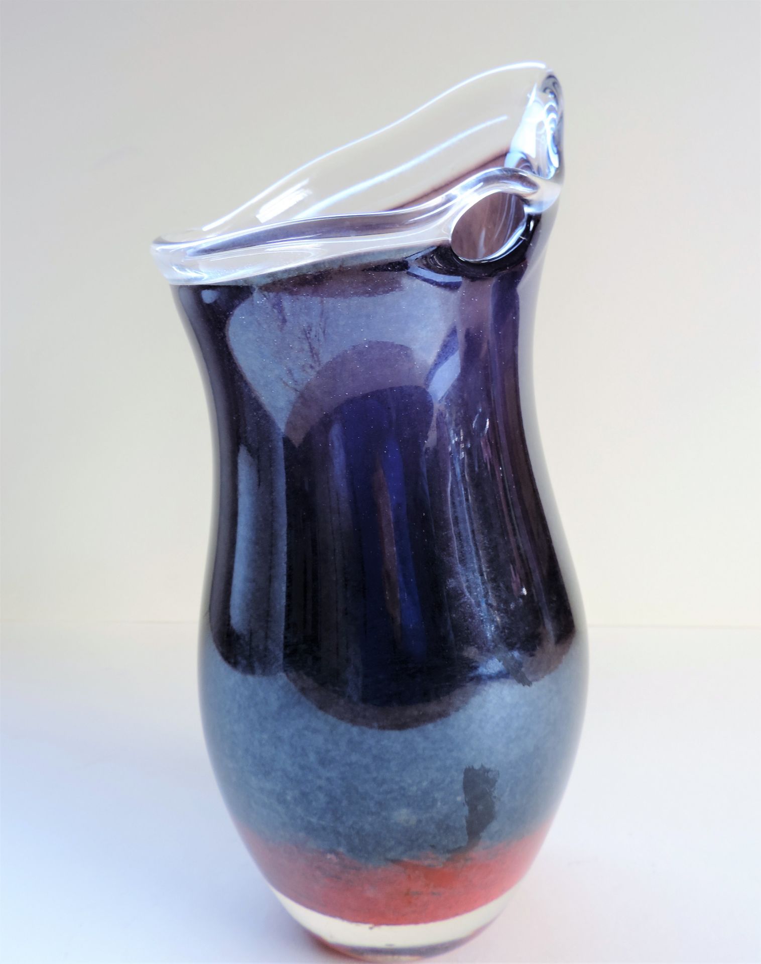 Large Hand Blown Glass Vase by Nick Orsler dated 2005 - Image 3 of 6