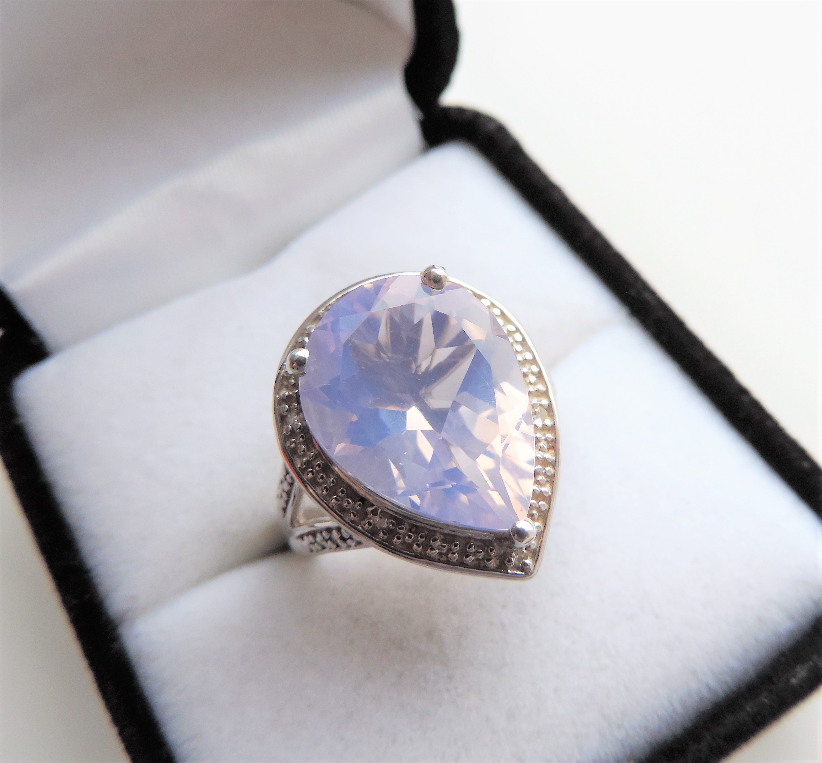 7 carat Natural Lavender Quartz Ring - Image 5 of 5