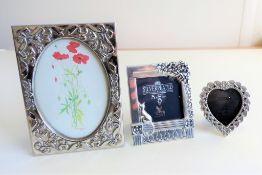 Trio Silver Plated Photo Frames