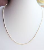 Sterling Silver Bar & Ball Link Chain Necklace