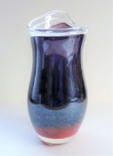 Large Hand Blown Glass Vase by Nick Orsler dated 2005