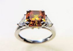 Sterling Silver Citrine Ring