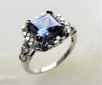 Sterling Silver Tanzanite Ring