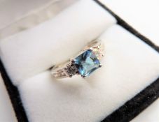 1.76 carat Topaz Ring in Sterling Silver