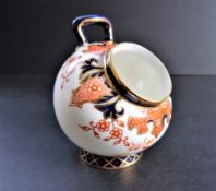 Antique Royal Crown Derby Vase Imari Pattern Date 1916