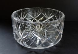 Vintage Crystal Bowl 20cm wide 10cm tall