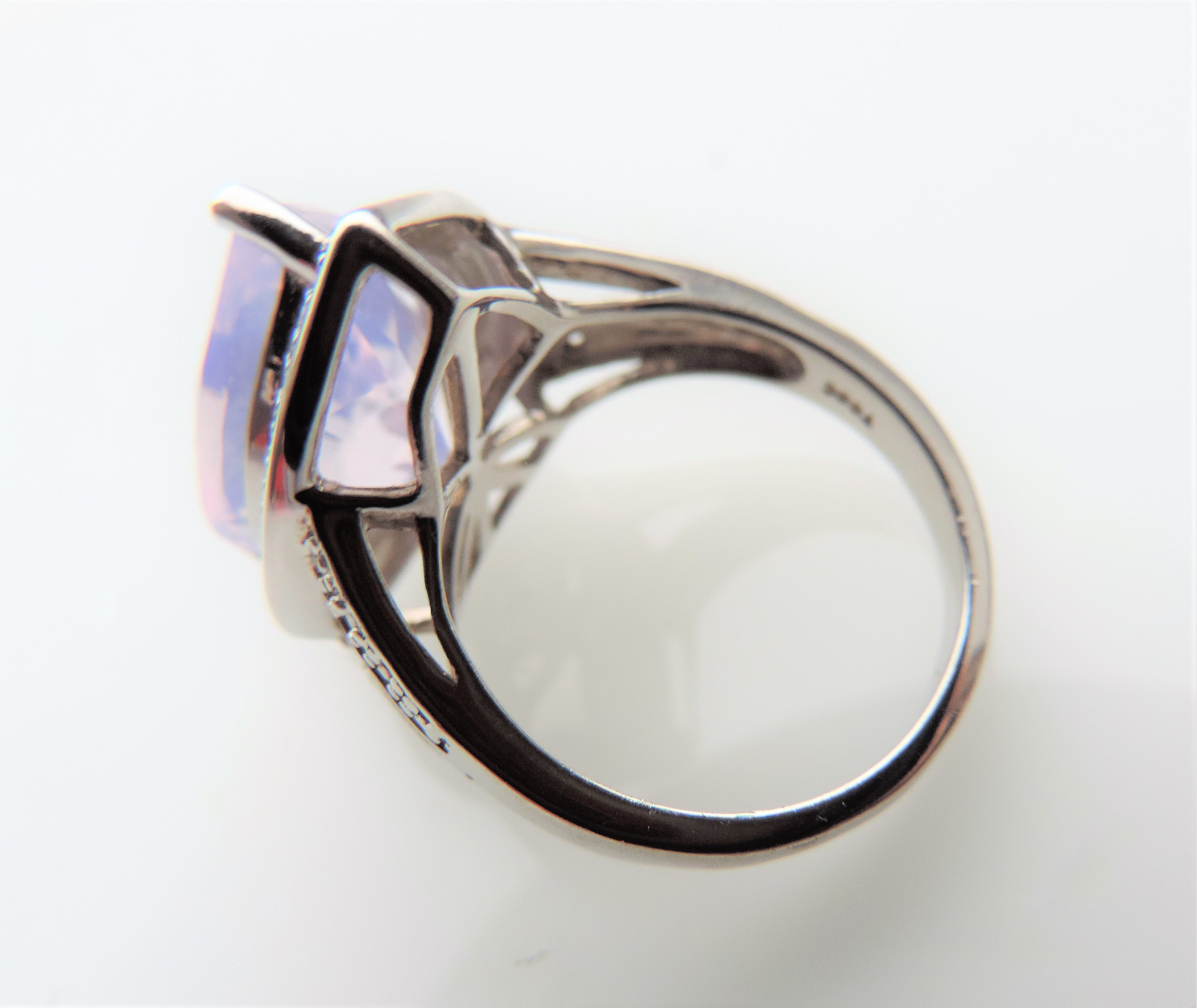 7 carat Natural Lavender Quartz Ring - Image 4 of 5