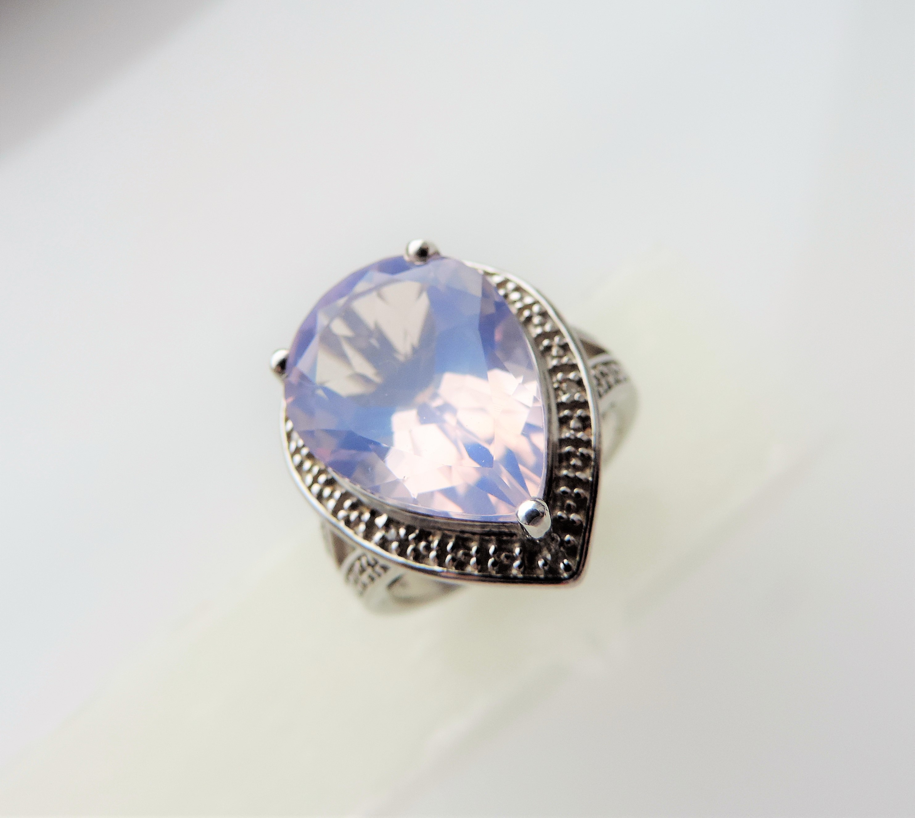 7 carat Natural Lavender Quartz Ring - Image 2 of 5