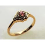 Gold Plated Ruby Ring