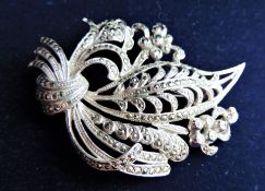 Vintage Marcasite Brooch