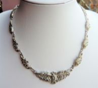 Antique Art Deco Marcasite Necklace