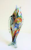 Vintage Murano Glass Standing Fish Sculpture 27cm tall