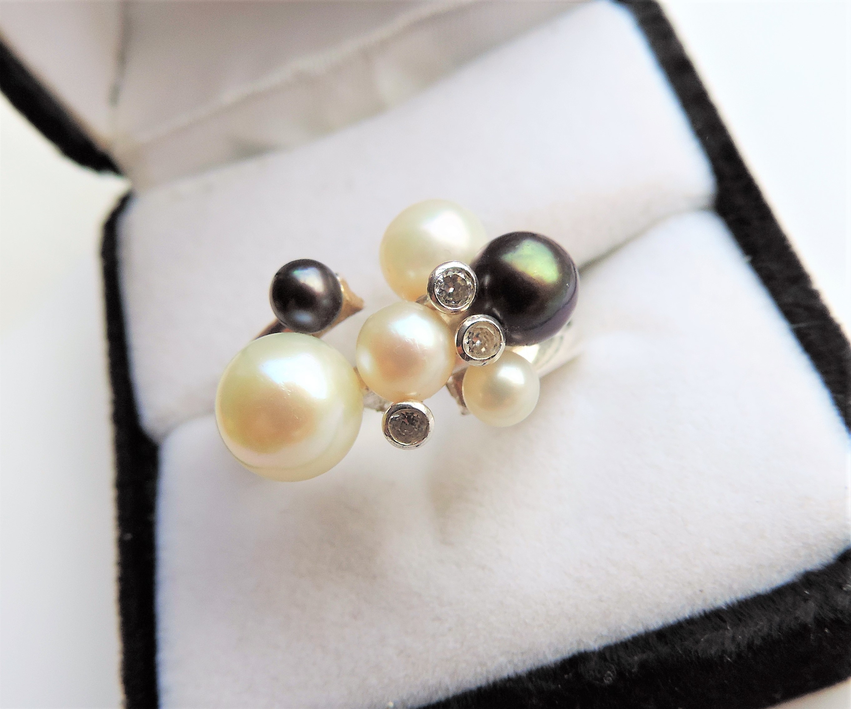 Sterling Silver Cultured Pearl Ring - Image 4 of 4