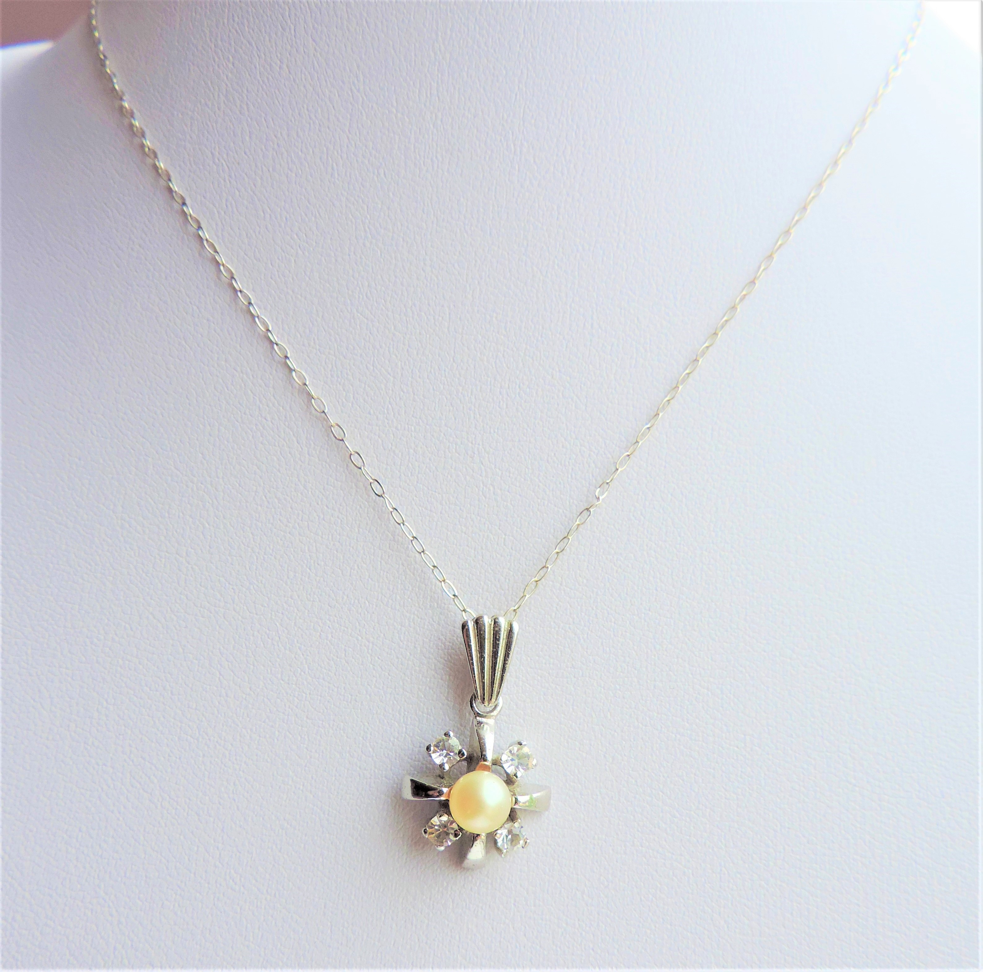 Sterling Silver Pearl Pendant Necklace