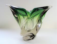 Large Vintage Murano Glass Vase 24cm tall