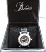 Belmar Geneve Diamond Encrusted Ladies Watch with Floating Diamonds