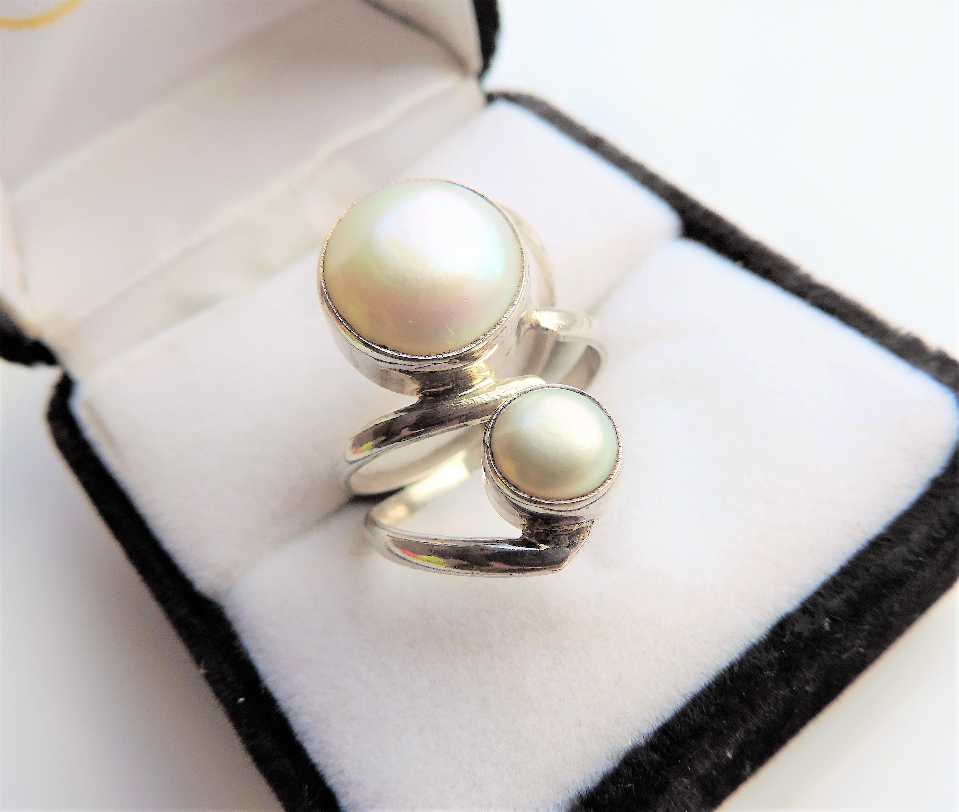 Sterling Silver Cultured Pearl Ring