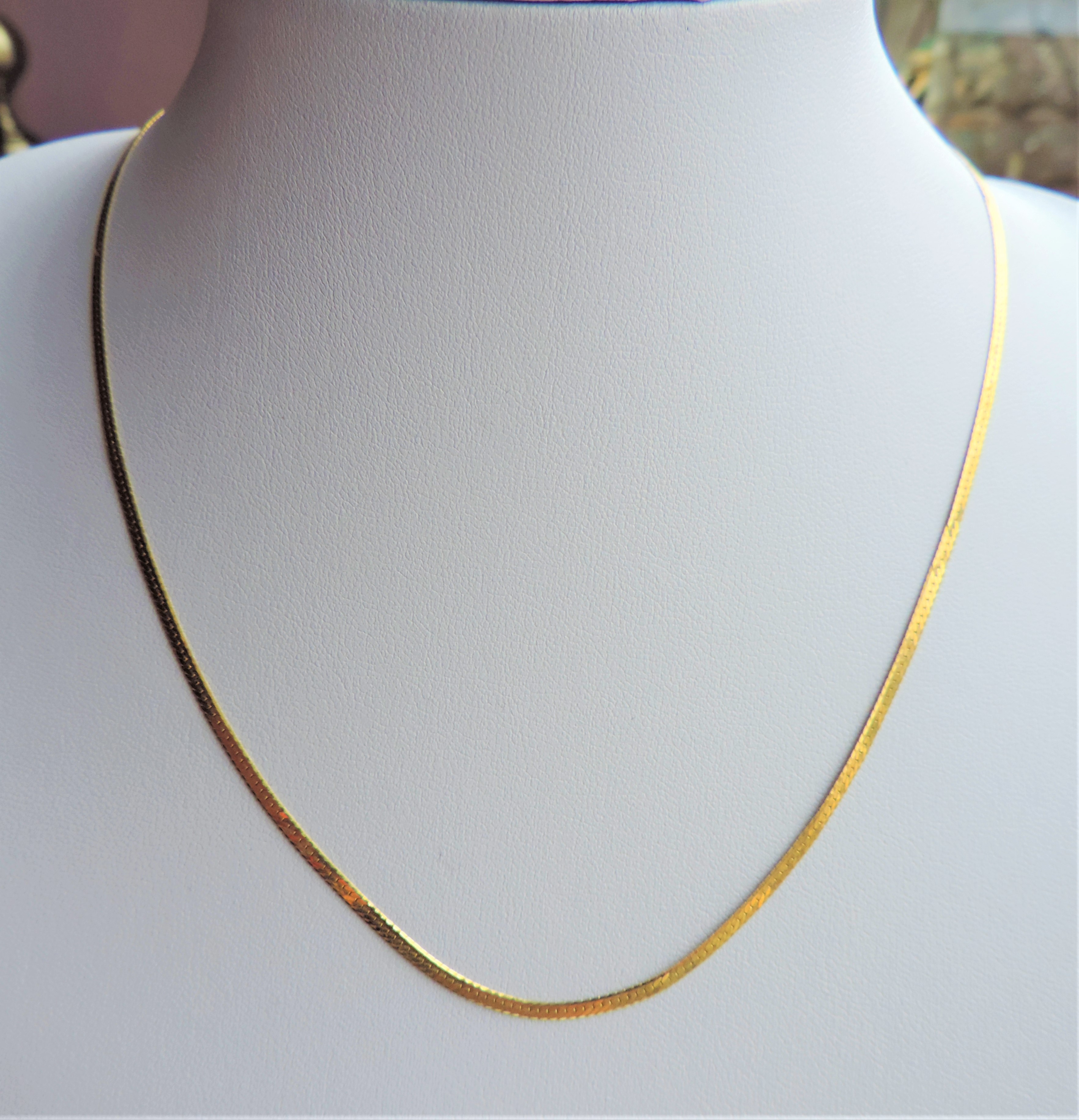 Gold on Sterling Silver Chain Necklace