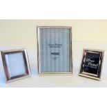 Three Silver Plated Photo Frames