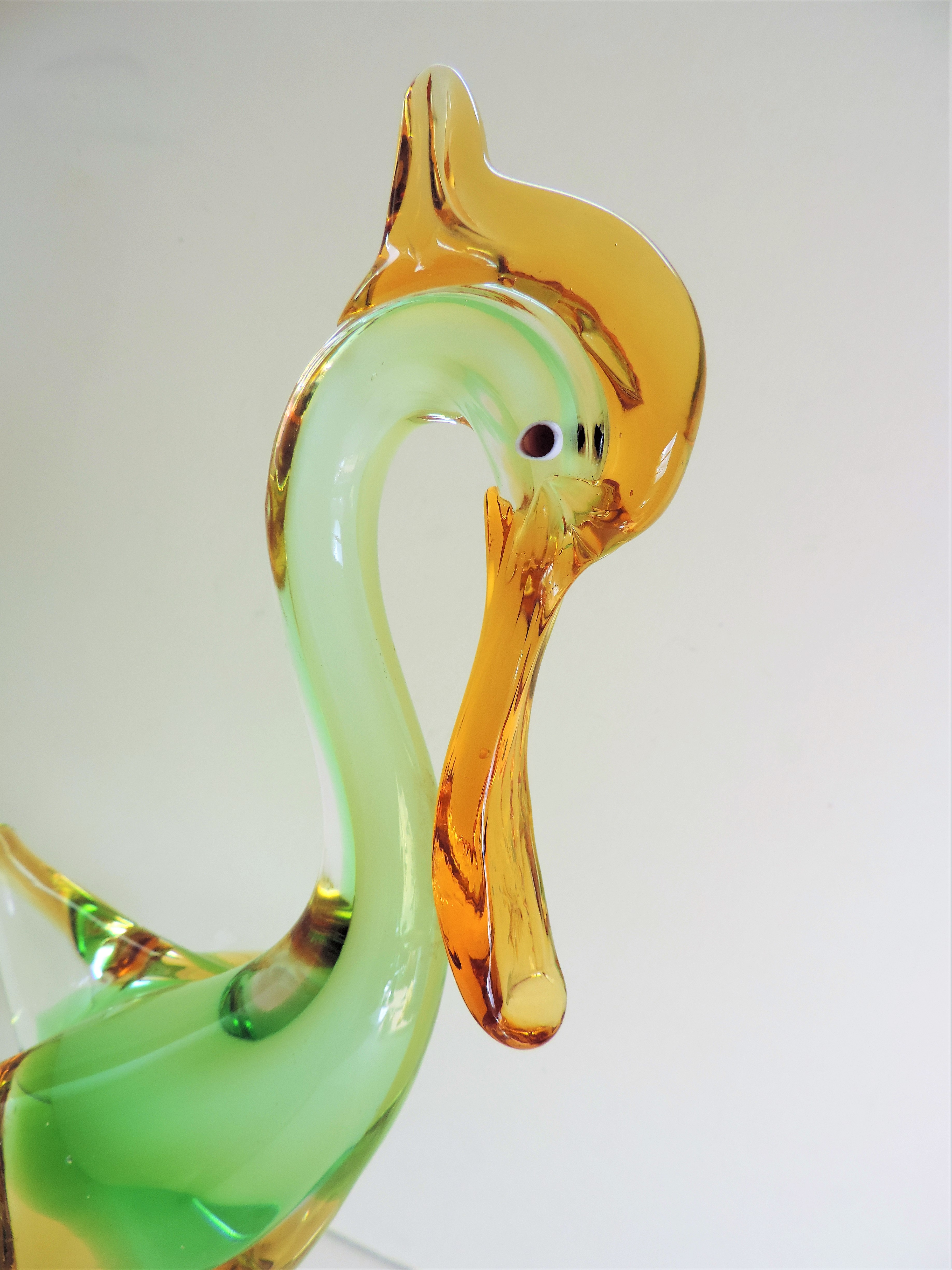 Large Vintage Murano Glass Bird Sculture 34cm Tall - Image 5 of 5